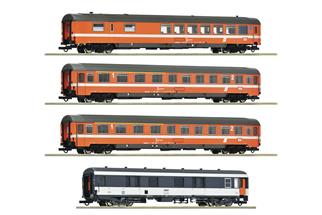 Roco H0 ÖBB/SNCF Reisezug-Wagenset 1 Arlberg-Express, Ep. IV, 4-tlg. Roco H0 ÖBB/SNCF Reisezug-Wagenset 1 Arlberg-Express, Ep. IV, 4-tlg.