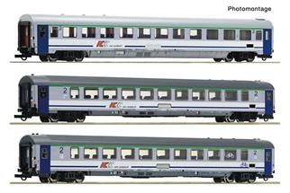 Roco H0 PKP Intercity Reisezugwagen-Set, Ep. VI, 3-tlg.