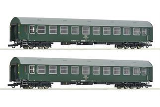 Roco H0 PKP Personenwagen-Set Bwxzd, Ep. IV, 2-tlg. *werkseitig ausverkauft*