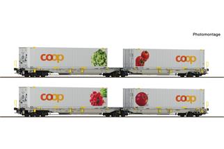 Roco H0 Railcare Doppeltaschen-Gelenkwagen-Set 1 T2000, Coop, Ep. VI, 2-tlg. *werkseitig ausverkauft*