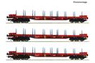Roco H0 RailCargoWagon Rungenwagen-Set Rs, Ep. VI, 3-tlg.