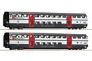 Roco H0 SBB Doppelstockwagen-Set 1 IC2000 B, 2. Klasse, Ep. V-VI, 2-tlg.