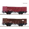 Roco H0 SBB Hochbordwagen-Set Es/E, Ep. IV-V, 2-tlg.