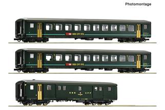 Roco H0 SBB Reisezug-Wagenset 1 IR 1617, Ep. V, 3-tlg.