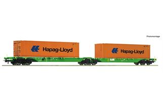 Roco H0 SETG Container-Doppeltragwagen Sggrs, Hapag Lloyd, Ep. VI