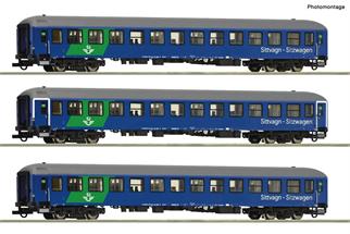 Roco H0 SJ Reisezugwagen-Set, Night Train, Ep. VI, 3-tlg.