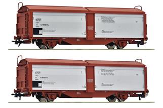 Roco H0 SJ Schiebedach-/Schiebewandwagen-Set Teu, Ep. IV, 2-tlg.