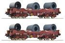 Roco H0 SNCB Coiltransportwagen-Set Shimmns, Ep. V-VI, 2-tlg.