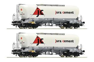 Roco H0 Wascosa Silowagen-Set Uacns, Jura Cement, Ep. VI, 2-tlg. *werkseitig ausverkauft*