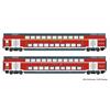 Roco/Hobbytrade H0 (AC) DB AG Doppelstockwagen-Set, Ep. VI, 2-tlg.