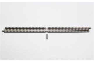 Rokuhan Z Gleis gerade 220 mm mit Anschlussblende (Inhalt: 4 Stk.)