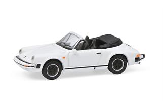 Schuco H0 Porsche 911 Carrera 3.2 Cabrio, weiss