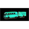 Schuco H0 VW T1 Bus mit Anhänger, Feuerwehr