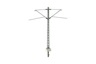 Sommerfeldt H0 DB Gitter-Mittelmast mit 2 Ausleger, lackiert