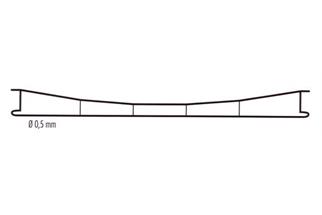 Sommerfeldt N Fahrdraht 105 mm, Eisendraht verkupfert Ø 0.5 mm