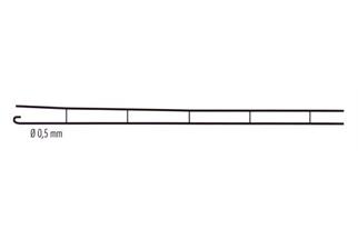 Sommerfeldt N Fahrdraht 203 mm, Eisendraht verkupfert Ø 0.5 mm, offen