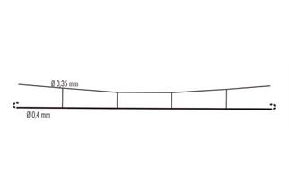 Sommerfeldt N Profi-Fahrdraht 105 mm, Eisendraht verkupfert Ø 0.35/0.4 mm