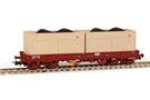 Sudexpress H0 CP Niederbordwagen Sgs, 2x20'-Open Top Container Socarmar/CP, Ep. IV