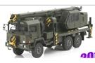 Tek Hoby H0 Saurer 10 DM Crane Gottwald Swiss Army green