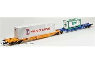 Tillig H0 DB Container-Doppelwagen Sdggmrs 744 Kombiwaggon *AUSVERKAUFT*