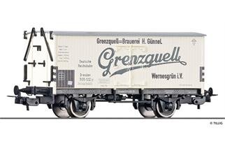 Tillig H0 DRG Kühlwagen, Brauerei Grenzquell, Ep. II