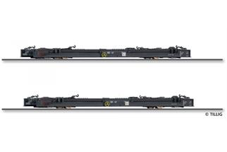 Tillig H0m Brohltalbahn Rollwagen-Set Rf4, Ep. V, 2-tlg.