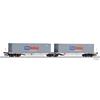 Tillig TT Hupac Doppel-Containertragwagen Sggmrs, P&O Nedlloyd, Ep. VI