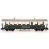 Train Line 45 IIm RhB Vierachs-Plattformwagen ABC 615, grün/beige