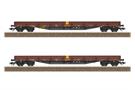 Trix H0 DB AG Niederbordwagen-Set Res-x, Schienenladung, Ep. VI, 2-tlg.