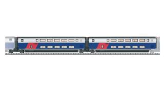 Trix H0 (DC) SNCF Ergänzungwagen-Set 1 zu TGV Euroduplex 4709, Ep. VI, 2-tlg. *werkseitig ausverkauft*