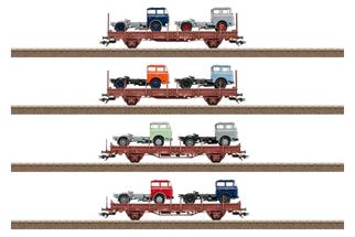 Trix H0 DR Drehrungenwagen-Set Ks 3300/3301, Skoda LIAZ 706, Ep. IV, 3-tlg.