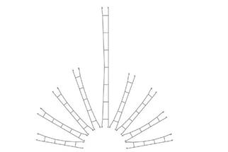 Viessmann H0 Fertig-Fahrdraht L=167.5 mm R=424.6 mm (Inhalt: 5 Stk.)