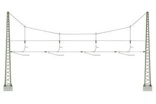 Viessmann H0 Oberleitung DB Quertragwerk 4-gleisig