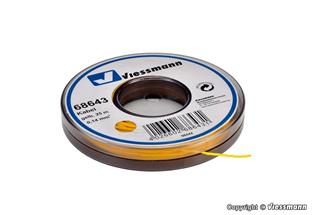 Viessmann Kabel auf Abspulrolle gelb, 0.14 mm², 25 Meter
