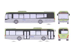 VK-Modelle H0 BLS Bus VanHool, Linie 491 Huttwil Bahnhof *werkseitig ausverkauft*