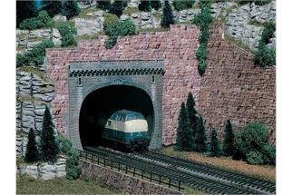 Vollmer H0 Tunnelportal 2-gleisig (Inhalt: 2 Stk.)