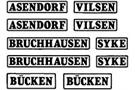 Weinert H0 Lokschilder der DEV Bruchhausen-Vilsen