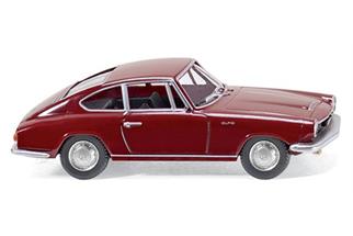 Wiking H0 Glas 1700 GT Coupé weinrot