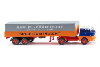 Wiking H0 Henschel Pritschensattelzug, Spedition Pracht