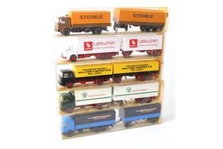 Wiking H0 Lot diverse Lastwagen, 5--tlg. *OCCASION*