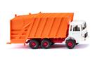 Wiking H0 MAN Pressmüllwagen, weiss/kommunalorange