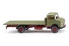 Wiking H0 MB Kurzhauber Flachpritschen-LKW, schilfgrün
