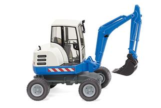 Wiking H0 Mini-Bagger, blau