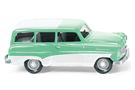 Wiking H0 Opel Caravan 1956, mintgrün mit weissem Dach