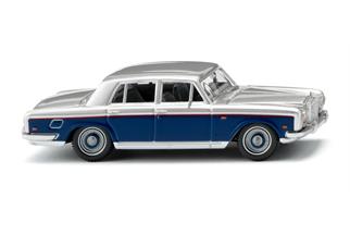 Wiking H0 Rolls Royce Silver Shadow, silber/blau