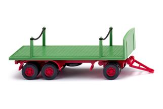 Wiking H0 Rungenpritschen-Anhänger, maigrün