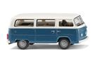 Wiking H0 VW T2b Bus, blaugrau/weiss