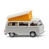 Wiking H0 VW T2b Campingbus, lichtgrau/weiss
