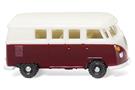 Wiking N VW T1 Bus, weinrot/weiss