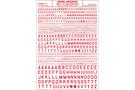 Woodland Decals Buchstaben 45° USA Gothic, rot